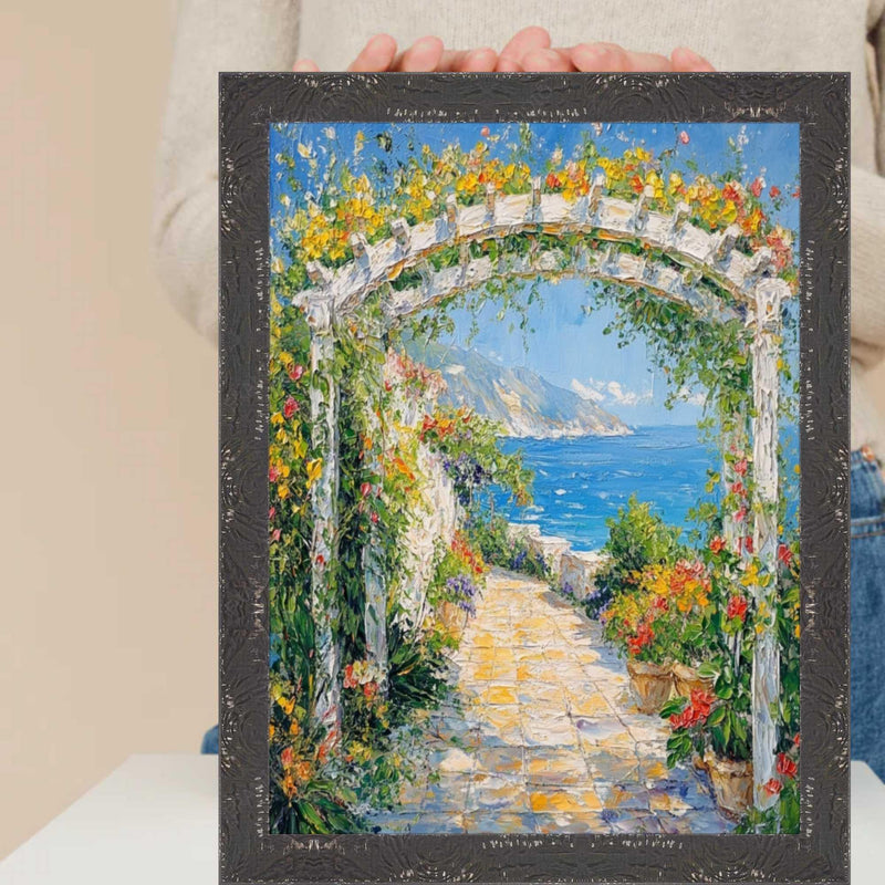 9x12 Frame Slim Teal Seaspray Chabi Chic Farmhouse Rustic Picture Frame