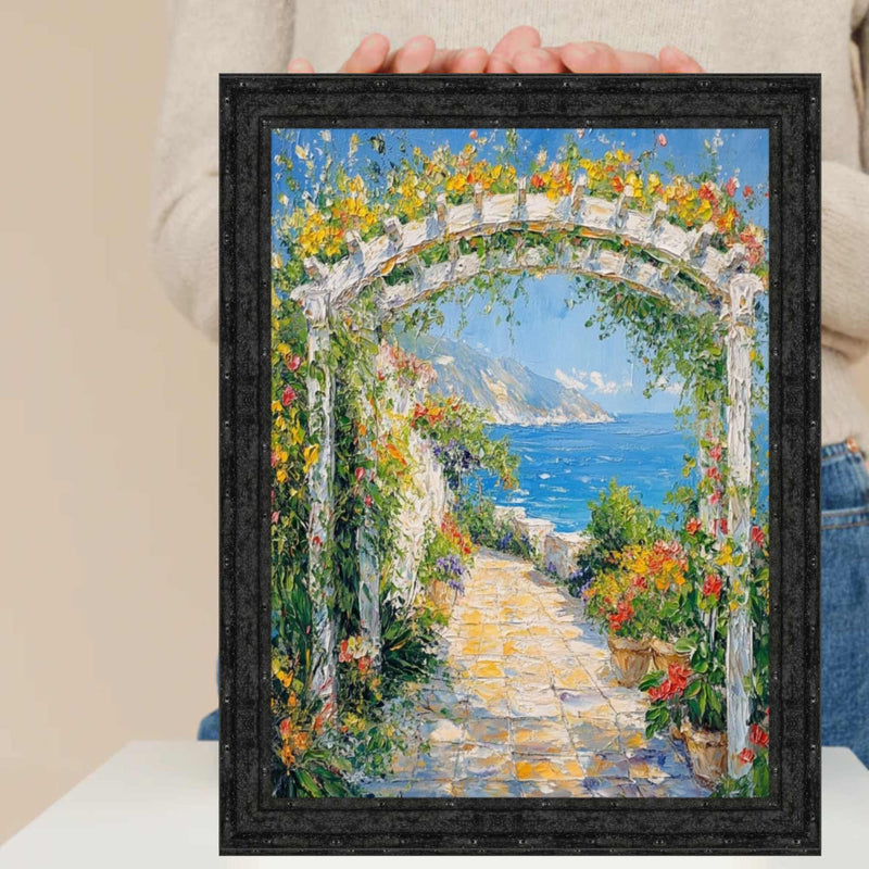 24x48 Frame Slim Bright Chrome Silver Pebbled Texture Picture Frame