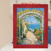 32x48 Frame Modern Red Burl Wood Flat Picture Frame