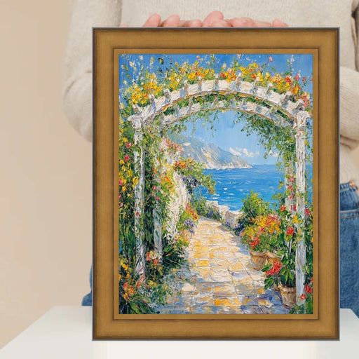 32x48 Frame Industrial Gold Metal Slope Picture Frame
