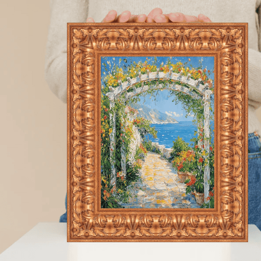 32x48 Frame Ornate Wide Antique Gold Picture Frame-D8080