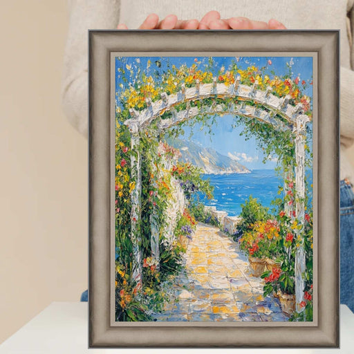 32x48 Frame Industrial Silver Metal Slope Picture Frame