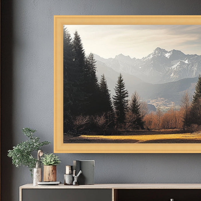 70 Inch TV Picture Frame - Decorative Custom frame for 70 inch TV  Modern Memory Design 