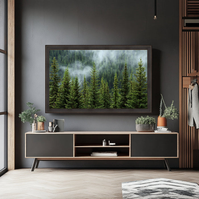 70 Inch TV Picture Frame - Decorative Custom frame for 70 inch TV  Modern Memory Design 
