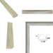 Silver Brushed Modern Slight Scoop Picture Frame 