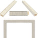 32x48 Frame White Birch Wood Scoop Picture Frame