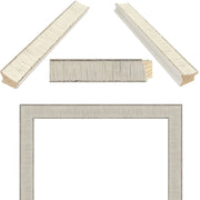 20x20 Frame White Birch Wood Scoop Picture Frame