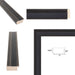 32x48 Frame Black Hammered Flat Picture Frame