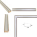 32x48 Frame Modern Contemporary Silver Flat Picture Frame