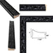 32x48 Frame Piano Black Glossy Ornate Picture Frame