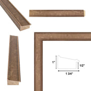 26x26 Frame Modern Contemporary Mocha Cafe Bronze Flat Picture Frame