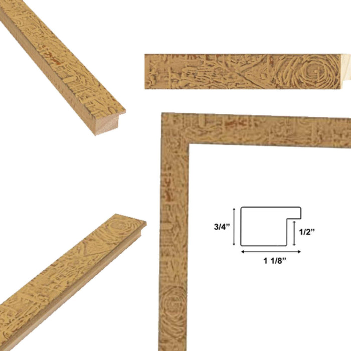 32x48 Frame Natural Maple Wood Flat Picture Frame