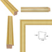 32x48 Frame Modern Bright Gold Metal Picture Frame