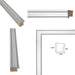 32x48 Frame Modern Silver Metal Brushed Picture Frame