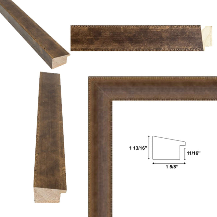 32x48 Frame Rust Patina Bronze Gold Black Picture Frame