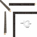 11x16 Frame Industrial Slim Black Iron Asphalt Picture Frame