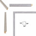 Slim Modern Bright Chrome Silver Pebbled Texture Picture Frame 