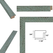 30x40 Frame Slim Teal Seaspray Chabi Chic Farmhouse Rustic Picture Frame
