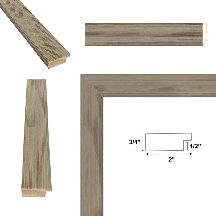 Grey White Wash Grain Barnwood Picture Frame 