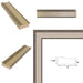 Wide Silver Leaf Flat Panel Picture Frame 