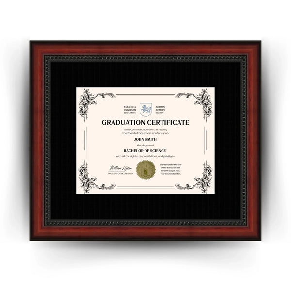 University of Missouri Diploma Frame 8.5x11 Certificate Black