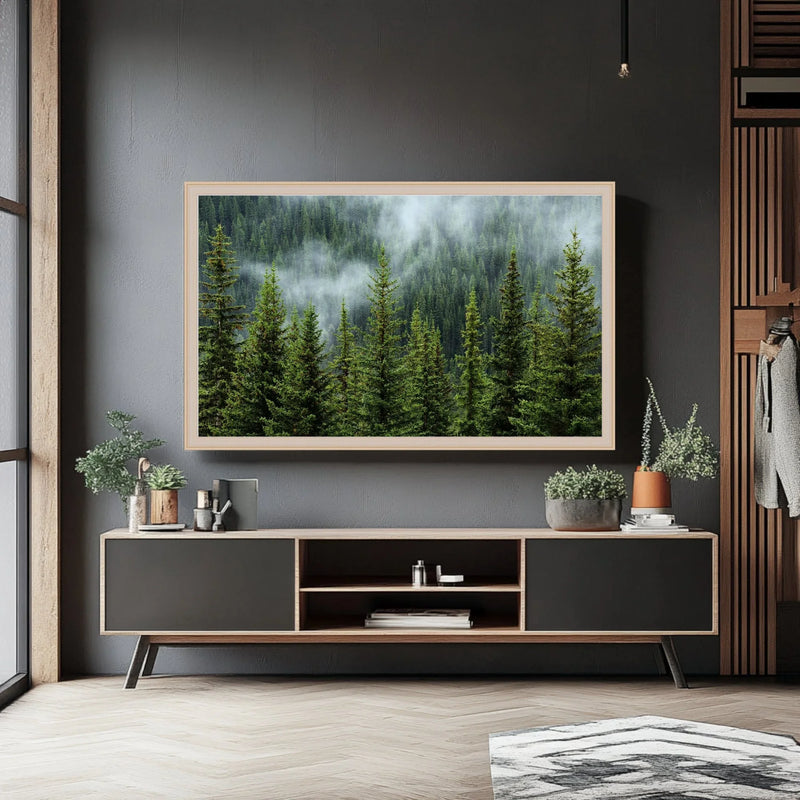 85 Inch TV Picture Frame - Decorative Custom frame for 85 inch TV  Modern Memory Design 