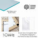 32x48 Frame Slim Bright Chrome Silver Pebbled Texture Picture Frame