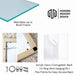 26x26 Frame Slim Bright Chrome Silver Pebbled Texture Picture Frame