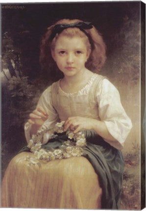 Child Braiding a Crown by William Adolphe Bouguereau