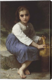 Young Girl with a Pitcher; Jeune Fille a La Cruche, 1885 by William Adolphe Bouguereau