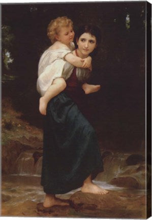 Crossing the Ford by William Adolphe Bouguereau