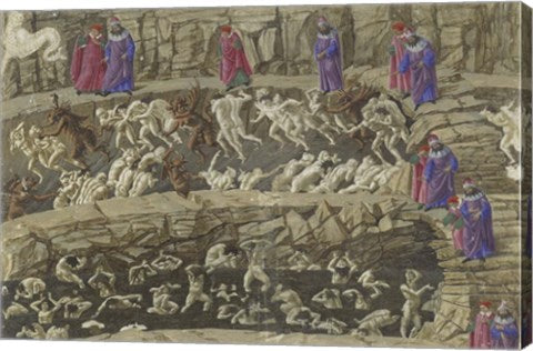 Illustration to the Divine Comedy by Sandro Botticelli