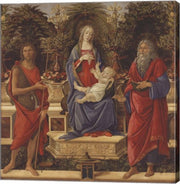 Enthroned Madonna with Child and Saints by Sandro Botticelli