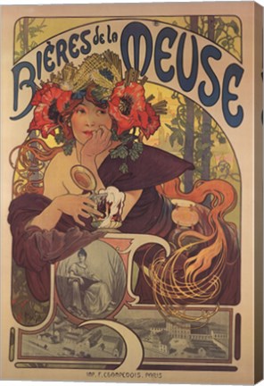 Bieres de la Meuse by Alphonse Mucha