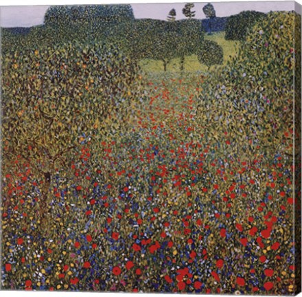 Field of Poppies, c.1907 by Gustav Klimt