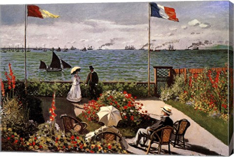 Balcony on the Sea by Claude Monet