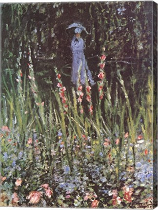 Madame Monet in Her Garden at Giverny by Claude Monet