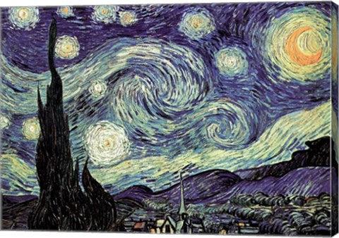 The Starry Night, c.1889 by Vincent Van Gogh