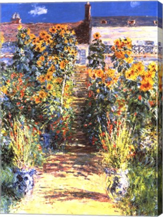 The Artist's Garden at Vetheuil by Claude Monet
