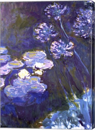 Water Lilies and Agapanthus, 1914-1917 by Claude Monet