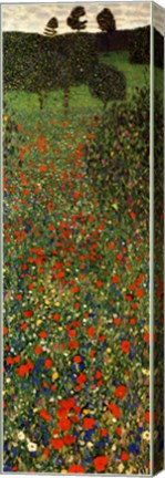 Field of Poppies, c.1907 (detail) - vertical by Gustav Klimt