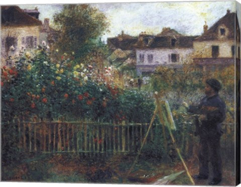Monet Painting in his Garden at Argenteuil, c.1873 by Pierre-Auguste Renoir