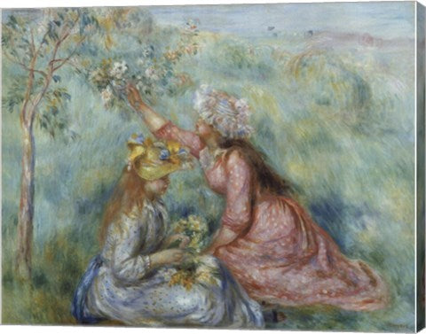 Girls Picking Flowers in a Meadow, c.1890 by Pierre-Auguste Renoir