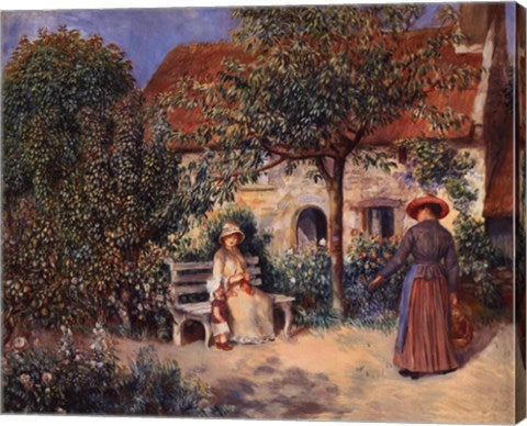 Garden Scene in Brittany, c. 1886 by Pierre-Auguste Renoir