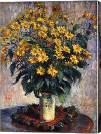 Jerusalem Artichoke Flowers, 1880 by Claude Monet