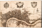 Plan of the City of London, 1720 by John Stow