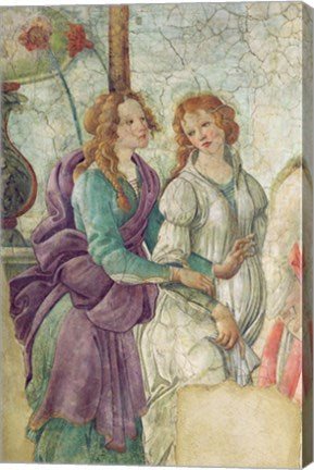 Detail of Venus and the Graces offering gifts to a young girl, 1486 by Sandro Botticelli