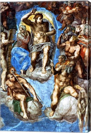 Christ, detail from 'The Last Judgement', in the Sistine Chapel by Michelangelo Buonarroti