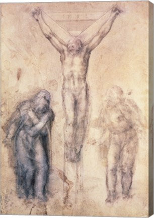 Inv.1895-9-15-509 Recto W.81 Study for a Crucifixion by Michelangelo Buonarroti