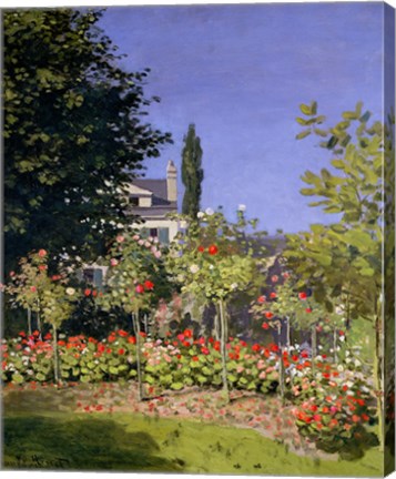 Flowering Garden at Sainte-Adresse, c.1866 by Claude Monet
